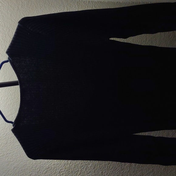 GAP Sweetheart Sweater Midi Dress, Size L, Charcoal Heather Gray No longer NWT - Picture 4 of 5